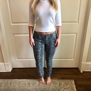 Michael Kors snakeskin print jeans